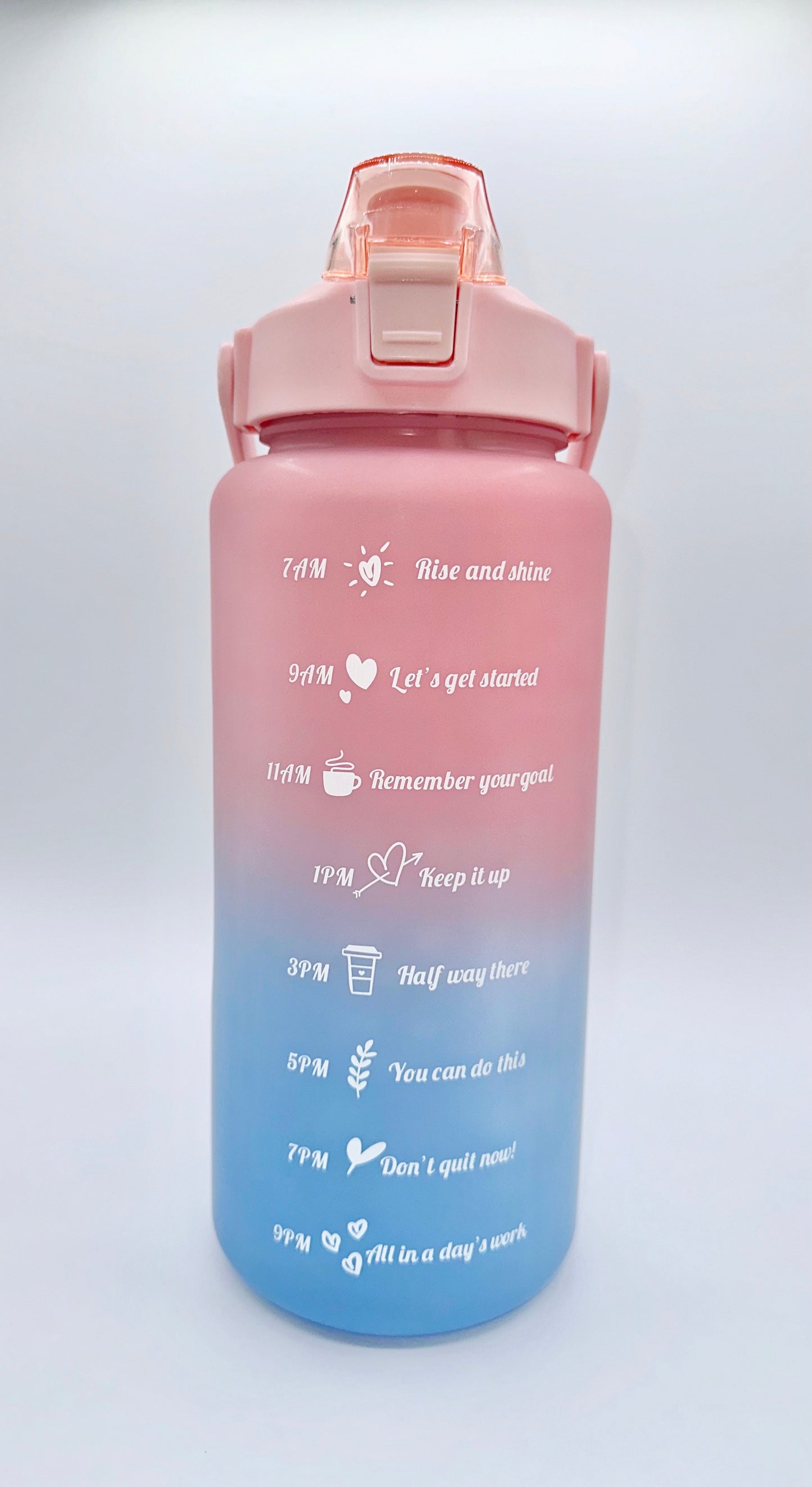 CORAL BLUE OMBRÉ WATER BOTTLES